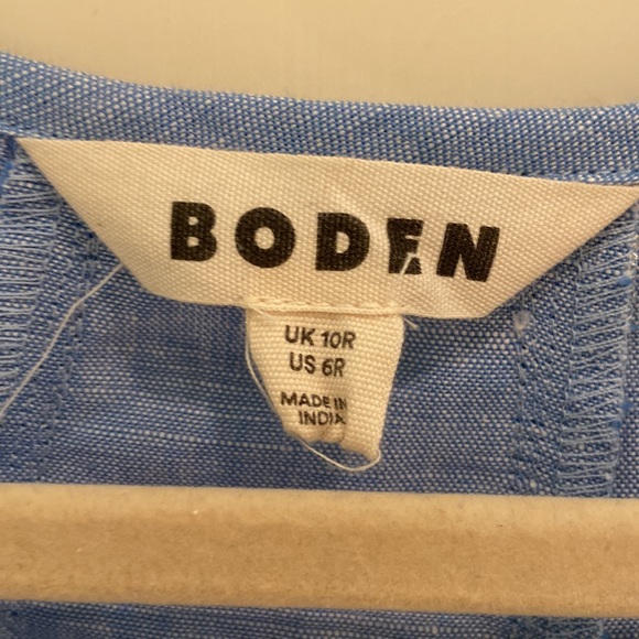 Blue Linen Boden Dress - Picture 2 of 5